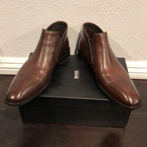 Mens dress shoes bologna leather/rubber sole
